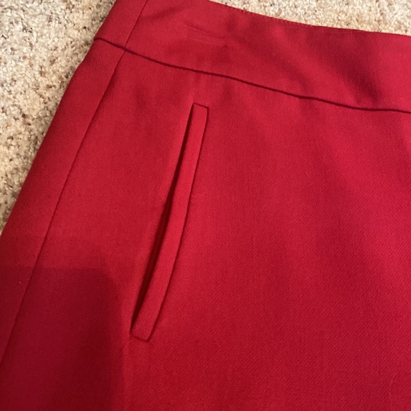 Ann Taylor Loft Red Skirt Size 6 - Picture 6 of 7